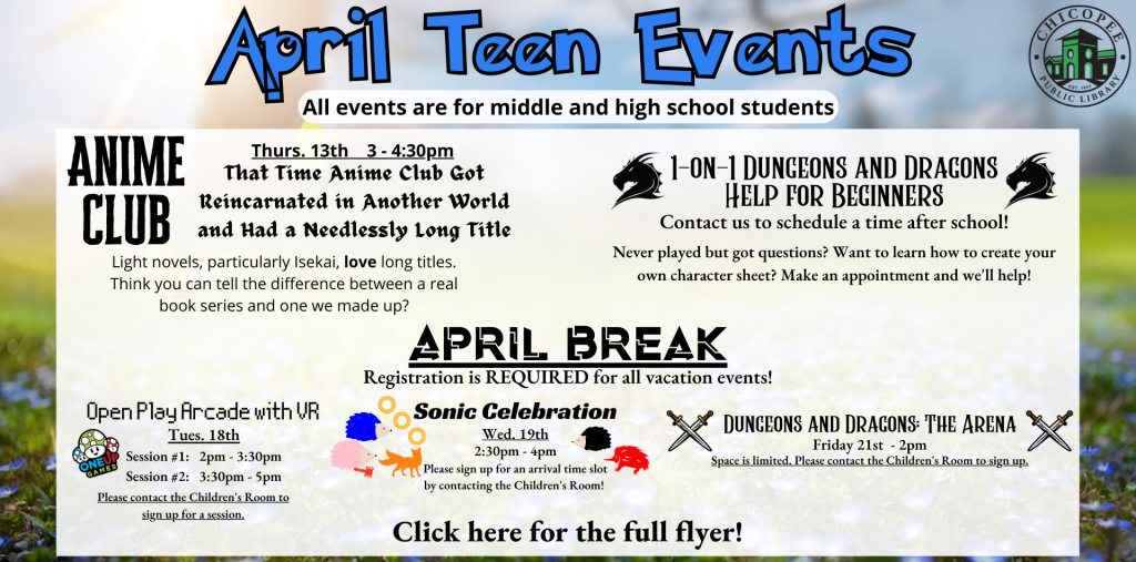 April '23 Teen Events